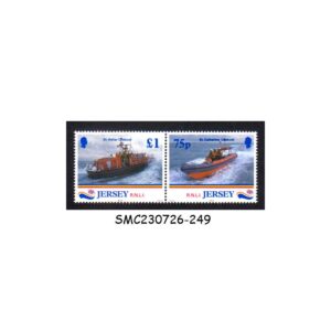 Stamps from JERSEY - 1999 ROYAL NATIONAL LIFEBOAT / SHIPS - SE-TENANT 2V  MINT NH