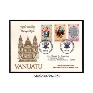 Stamps from VANUATU - 1981 ROYAL WEDDING PRINCE CHARLES & LADY DIANA - FDC