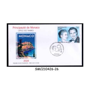 Stamps from MONACO - 2024 MARLON BRANDO / FAMOUS MOVIE ACTOR - FDC