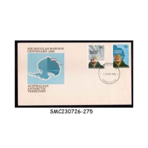 Stamps from AUSTRALIA ANTARCTIC TERRITORY - 1982 SIR DOUGLAS MAWSON CENTENARY - FDC