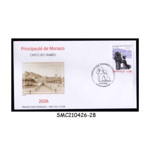 Stamps from MONACO - 2026 INTERNATIONAL DOG SHOW - FDC