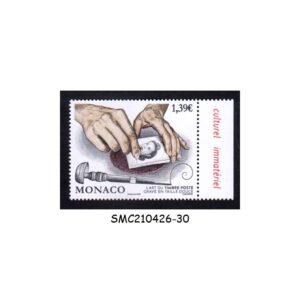 Stamps from MONACO - 2025 THE ART OF THE INTAGLIO ENGRAVED POSTAGE STAMP - 1V MINT NH