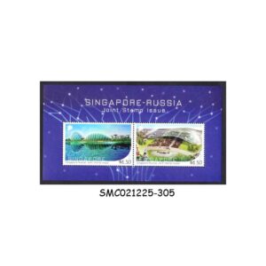 Stamps from SINGAPORE RUSSIA JOINT ISSUE - 2018 MODERN ARCHITECTURE - MIN. SHEET MINT NH
