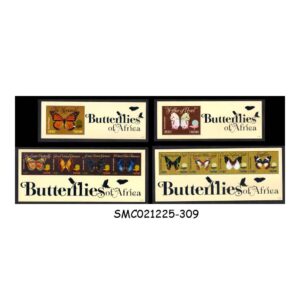 Stamps from TANZANIA - 2011 BUTTERFLIES OF AFRICA - SET OF 4 MIN. SHEETS MINT NH
