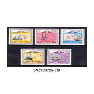 Stamps from TURKS & CAICOS ISLANDS - 1979 DEATH CENTENARY OF SIR ROWLAND HILL - 5V MINT NH