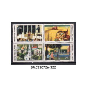 Stamps from MARSHALL ISLANDS - 1991 ROOSEVELT'S FOUR FREEDOMS SPEECH 1941 - BLOCK OF 4 MINT NH