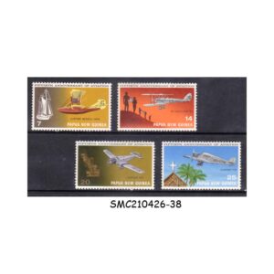 Stamps from PAPUA NEW GUINEA - 1972 50th ANNIVERSARY OF AVIATION - 4V - MINT NH