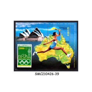 Stamps from CUBA - 2000 OLYMPHILEX 2000 / SYDNEY OLYMPIC GAMES - MIN. SHEET MINT NH