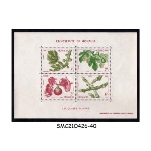 Stamps from MONACO - 1983 SEASON OF THE FIG / FRUITS - SG#MS1644 - MIN. SHEET MINT NH