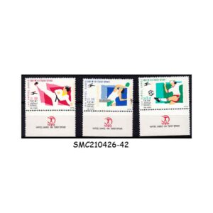 Stamps from ISRAEL - 1991 14th HAPOEL GAMES / SPORTS - 3V- MINT NH