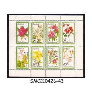 Stamps from EQUATORIAL GUINEA - 1979 FLOWERS - MIN. SHEET MINT NH
