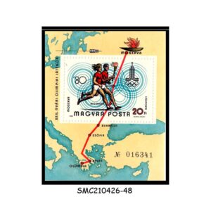 Stamps from HUNGARY - 1980 22th OLYMPIC GAMES MOSCOW '80  - MIN. SHEET MINT NH