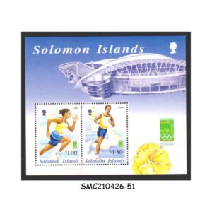 Stamps from SOLOMON ISLANDS - 2000 OLYMPHILEX / OLYMPIC GAMES - MIN. SHEET MINT NH