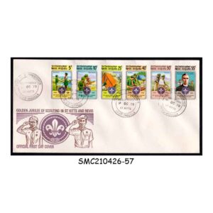 Stamps from ST. CHRISTOPHER NEVIS ANGUILLA - 1978 GOLDEN JUBILEE OF BOY SCOUTS - FDC