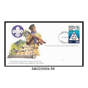 Stamps from ST. KITTS - 1982 75th ANNIVERSARY OF SCOUTING / BOY SCOUTS - FDC CARD