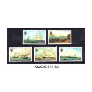 Stamps from JERSEY - 1985 SAILING SHIPS - 5V- MINT NH
