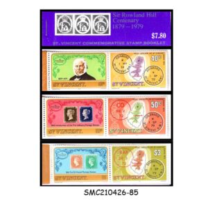 Stamps from ST. VINCENT - 1979 DEATH CENTENARY OF SIR ROWLAND HILL - STAMP BOOKLET (6 PANES MNH)