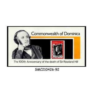 Stamps from DOMINICA - 1979 DEATH CENTENARY OF SIR ROWLAND HILL - MIN. SHEET MINT NH