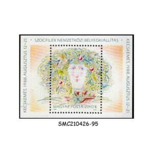 Stamps from HUNGARY - 1988 SOCFILEX '88 STAMP EXHIBITION - MIN. SHEET MINT NH