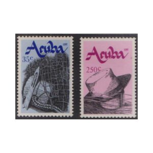 Stamps from ARUBA - 1991 ARUBAN HANDICRAFTS - 2V - MINT NH