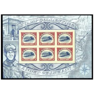 Stamps from UNITED STATES USA - 2013 INVERTED JENNY - SELF-ADHESIVE MIN. SHEET MINT NH