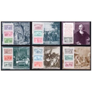 Stamps from UNITED STATES USA - 1992 THE VOYAGE OF COLUMBUS - SET OF 6 SHEET MINT NH