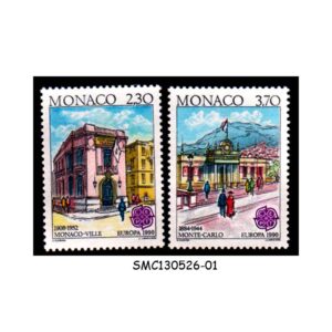 Stamps from MONACO - 1990 EUROPA / POST OFFICE SG#1983-84 - 2V - MINT NH