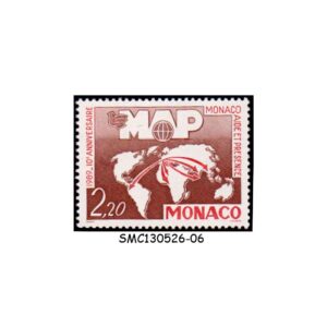 Stamps from MONACO - 1989 10yrs OF MONACO WELFARE / MONACO AID & PRESENCE (MAP) - 1V - MINT NH