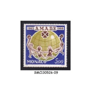 Stamps from MONACO - 1988 25 YEARS ASSOCIATION FOR THE WELFARE OF CHILDREN - 1V MINT NH