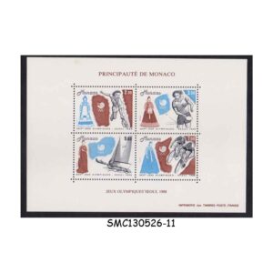 Stamps from MONACO - 1988 24th OLYMPIC GAMES SEOUL - MIN. SHEET MINT NH