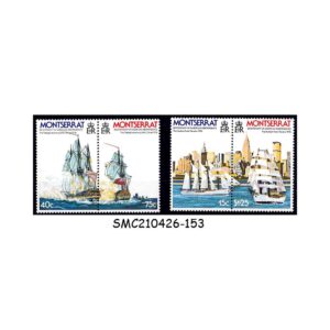 Stamps from MONTSERRAT - 1976 BICENTENARY OF AMERICAN INDEPENDENCE / SHIPS - 4V - MINT NH