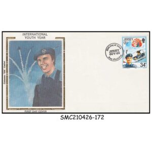 Stamps from JERSEY - 1985 INTERNATIONAL YOUTH YEAR - FDC