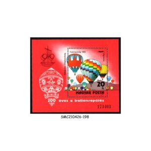 Stamps from HUNGARY - 1983 200yrs of MANNED FLIGHT / BALLOON - MIN. SHEET MINT NH