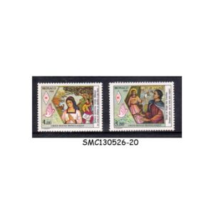 Stamps from MONACO - 1988 RED CROSS - 2V - MINT NH