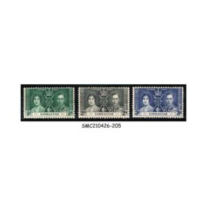 Stamps from GIBRALTAR - 1937 KGVI CORONATION - 3V - MINT NH