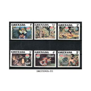 Stamps from GRENADA - 1980 CHRISTMAS / DISNEY SNOW WHITE / ANIMATION - 6V - MIT NH
