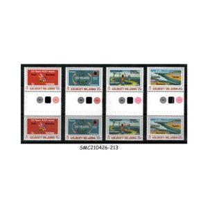 Stamps from GILBERT ISLANDS - 1978 25yrs of KING GEORGE V SCHOOL - 4V GUTTER PAIR - MINT NH