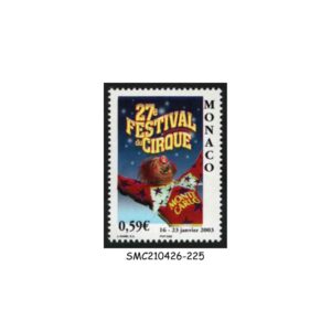 Stamps from MONACO - 2003 INTERNATIONAL CIRCUS FESTIVAL OF MONTE CARLO - 1V MINT NH