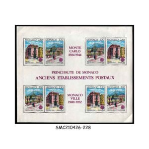 Stamps from MONACO - 1990 ANCIENT POST OFFICE / EUROPA - MIN. SHEET MINT NH