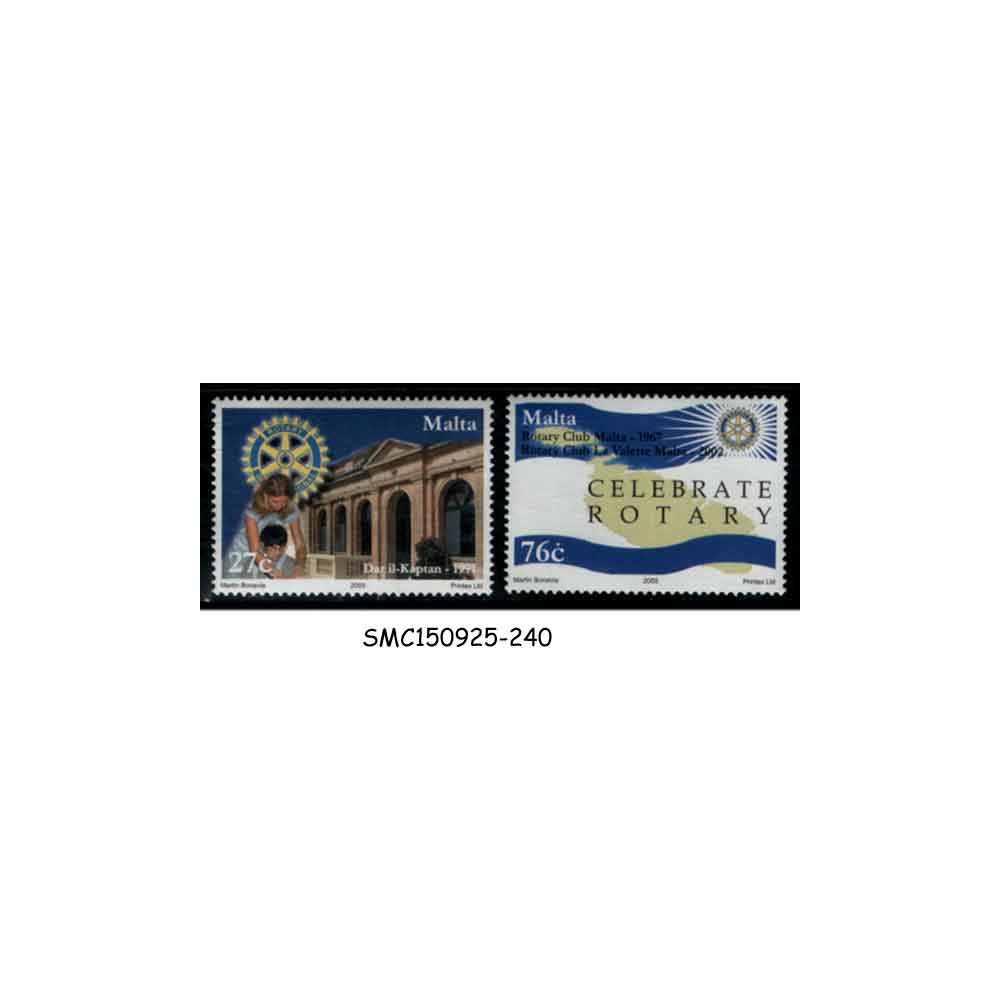 Stamps from MALTA - 2005 CENTENARY OF ROTARY INTERNATIONAL - 2V - MINT NH