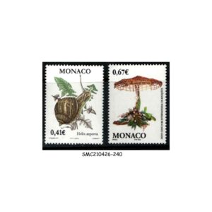 Stamps from MONACO - 2002 MEDITERRANEAN FAUNA AND FLORA - 2V MINT NH