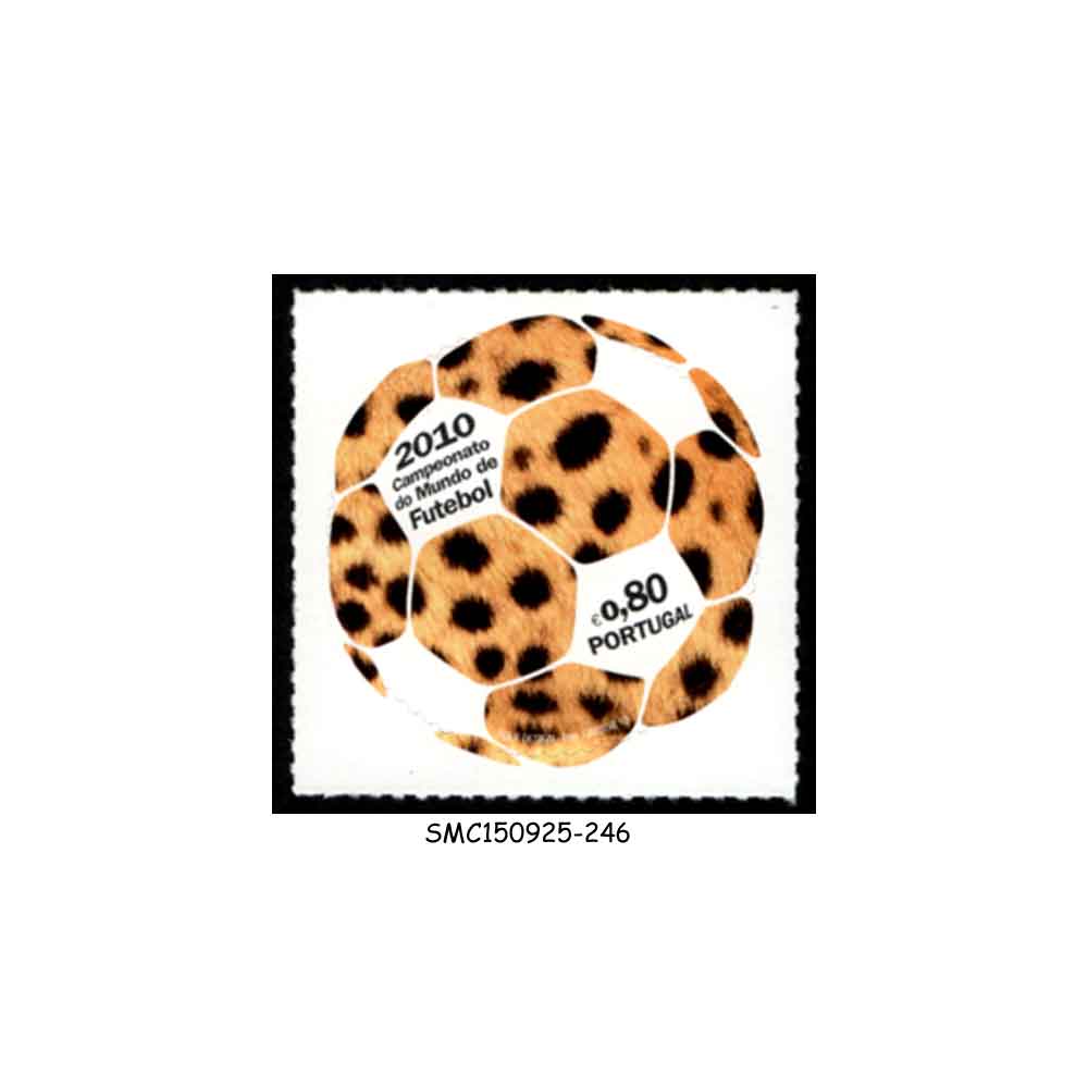 Stamps from PORTUGAL - 2010 WORLD CUP FOOTBALL / SOCCER - 1V MNH SELF-ADHSIVE STAMP