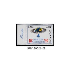 Stamps from MONACO - 1999 10th INTERNATIONAL COMPETITION OF PIANISTS / MUSIC - 1V MINT NH