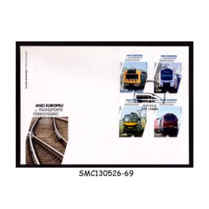 Stamps from PORTUGAL - 2021 INTERNATIONAL YEAR OF THE RAIL FDC