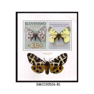 Stamps from SLOVAKIA - 2025 NATURE CONSERVATION : APOLLO BUTTERFLY / BUTTERFLIES - MIN. SHEET MINT NH