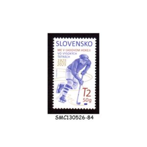 Stamps from SLOVAKIA - 2025 CENTENARY OF THE EUROPEAN ICE HOCKEY CHAMPIONSHIP - 1V MINT NH