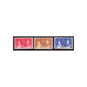 BERMUDA - 1937 KGVI CORONATION - 3V - MINT NH