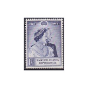 FALKLAND ISLANDS DEPENDENCIES - 1948 ROYAL SILVER WEDDING 1V - MNH