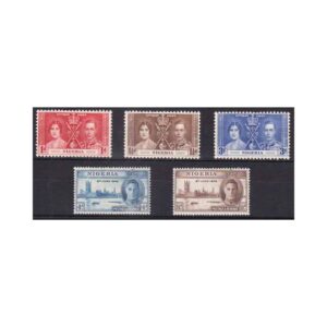 NIGERIA 1937-46 KGVI CORONATION ( MNH) & PEACE ISSUE (MLH) - 5V