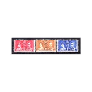 BECHUANALAND PROTECTORATE - 1937 KGVI CORONATION - 3V - MINT NH